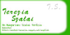 terezia szalai business card